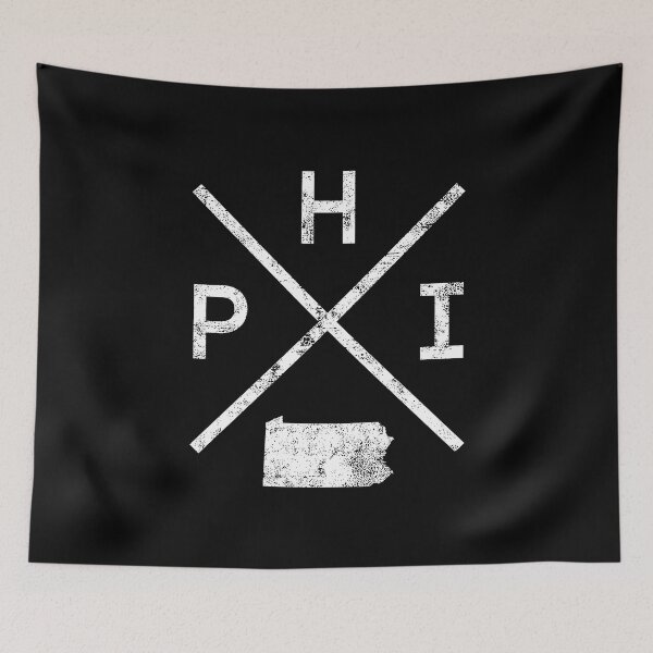 Item preview, Vintage Philadelphia Retro PHI Philly Cross designed and sold by pixeljamz.
