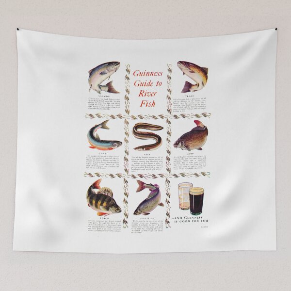 Item preview, Vintage Guinness River Fish advert designed and sold by Random Railways.