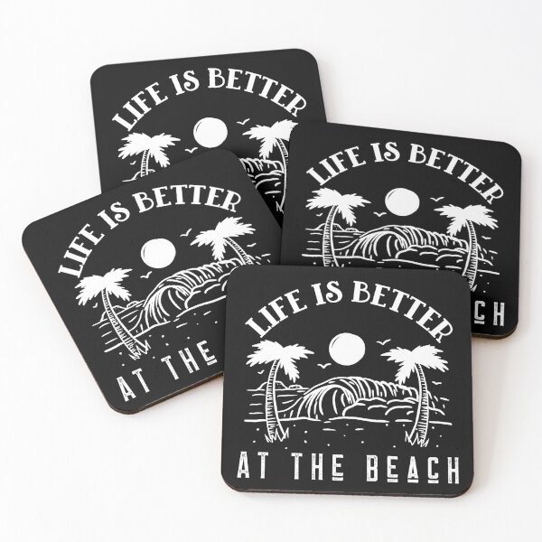 Item preview, Life Is Better At The Beach Palm Trees Sun Waves designed and sold by LadySaltwater.