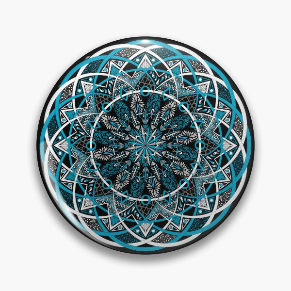 Item preview, Blue and White Intertwining Mandala Pattern designed and sold by Suzanne Uchytil.