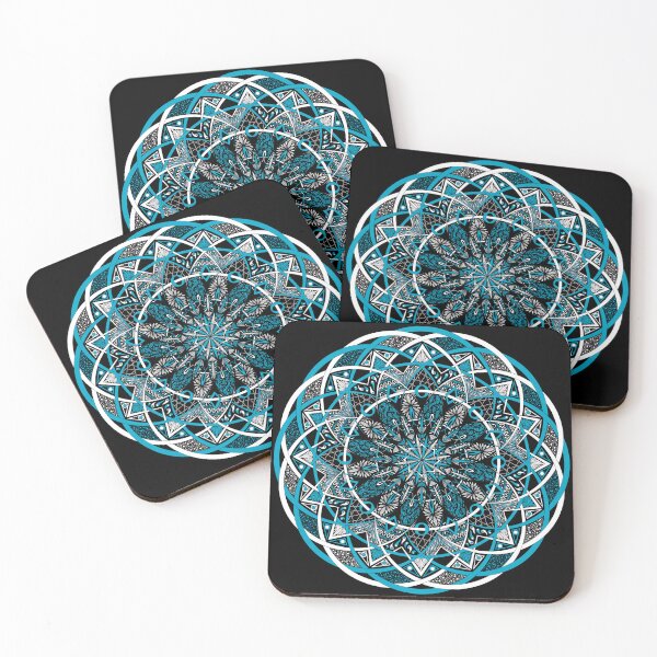 Item preview, Blue and White Intertwining Mandala Pattern designed and sold by Suzanne Uchytil.
