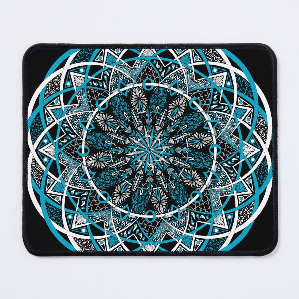 Item preview, Blue and White Intertwining Mandala Pattern designed and sold by Suzanne Uchytil.