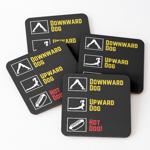 Item preview, Funny Yoga - Upward Dog, Downward Dog, Hot Dog! designed and sold by charqui.