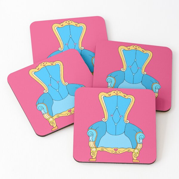 Aperçu de l'œuvre Chaise joyeuse victorienne bleue créée et vendue par Deborah Camp.
