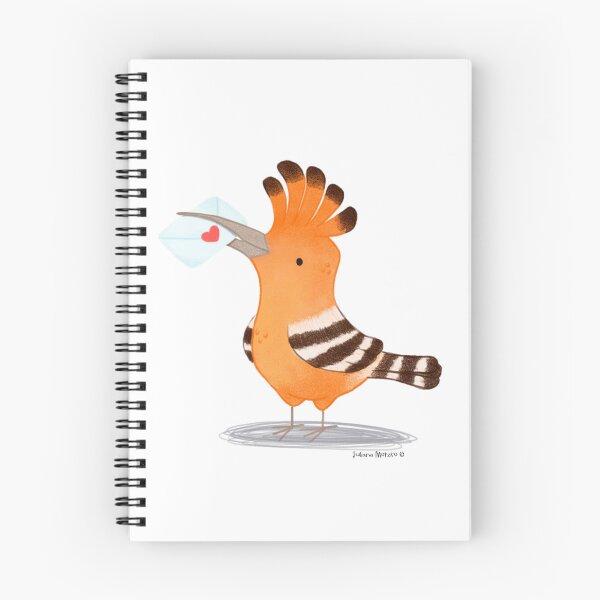 Item preview, Hoopoe bird with a love letter designed and sold by julianamotzko.