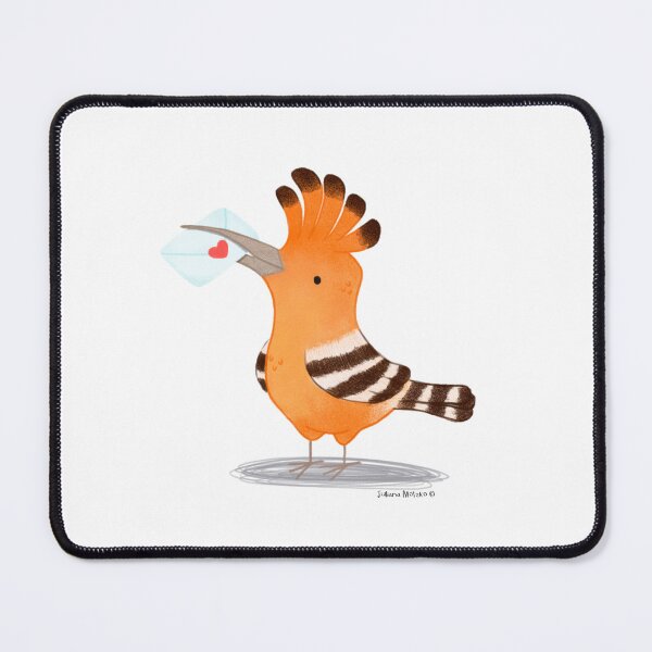 Item preview, Hoopoe bird with a love letter designed and sold by julianamotzko.