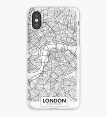 Vector poster map city London iPhone Case