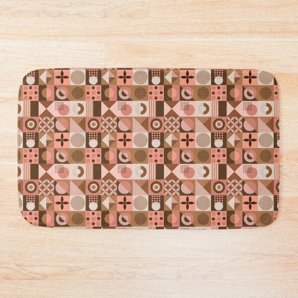 Item preview, Funky Brown Shapes Neo Geo Pattern designed and sold by Krysanthe.