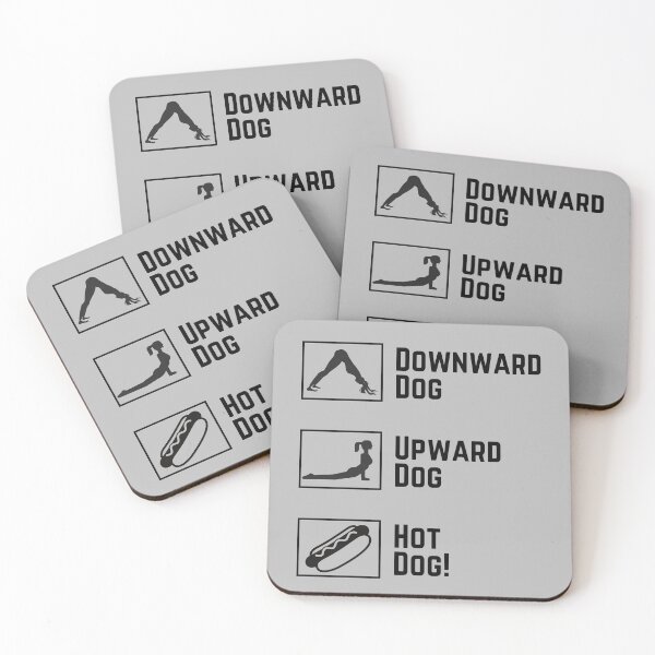 Item preview, Funny Yoga - Upward Dog, Downward Dog, Hot Dog! designed and sold by charqui.