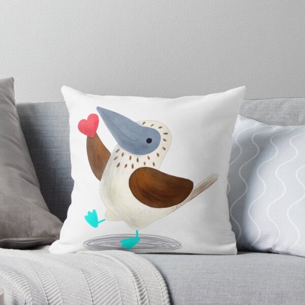 Item preview, Blue footed booby bird with a heart designed and sold by julianamotzko.