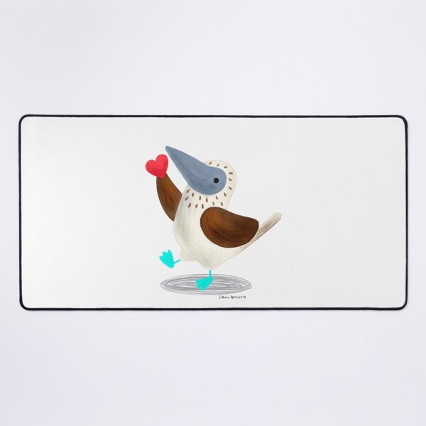Item preview, Blue footed booby bird with a heart designed and sold by julianamotzko.