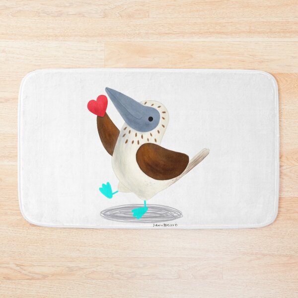 Item preview, Blue footed booby bird with a heart designed and sold by julianamotzko.