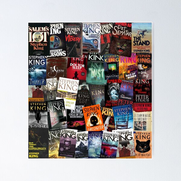 Item preview, Stephen King Book Covers, Horror Bookworm designed and sold by Constant Readers.