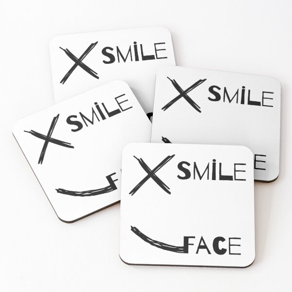 Artikelvorschau, Half Smile Face Sticker X entworfen und verkauft von W&M Store.