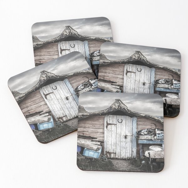 Item preview, Upturned Fishing Boats, Holy Island designed and sold by heidipics.