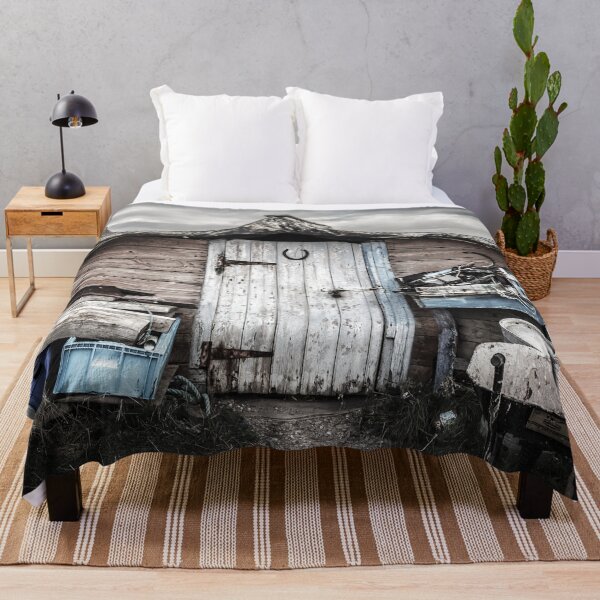 Item preview, Upturned Fishing Boats, Holy Island designed and sold by heidipics.