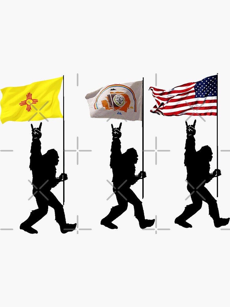 Thumbnail 3 of 3, Sticker, United BigFoot designed and sold by NativeGraffix.