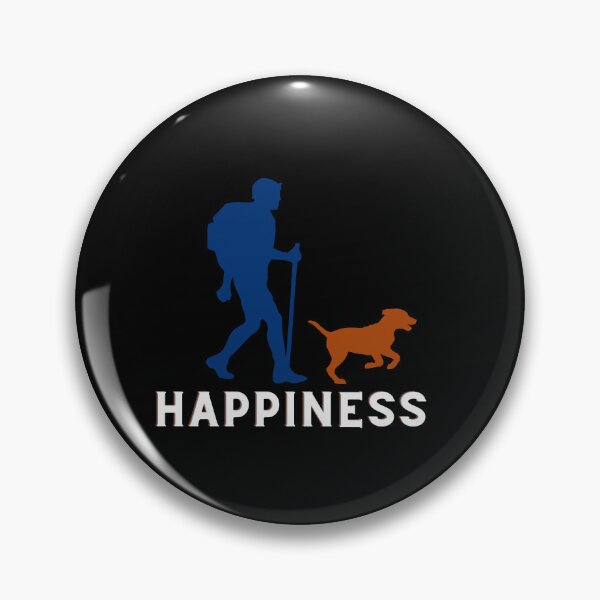 Item preview, Happiness is a day spent hiking with my dog designed and sold by MEDELSHOP.