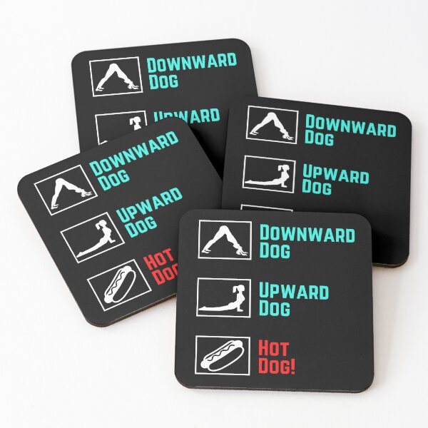 Item preview, Funny Yoga - Upward Dog, Downward Dog, Hot Dog! designed and sold by charqui.
