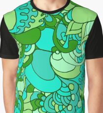 Psychedelisches Muster der Hippies 60s Grafik T-Shirt