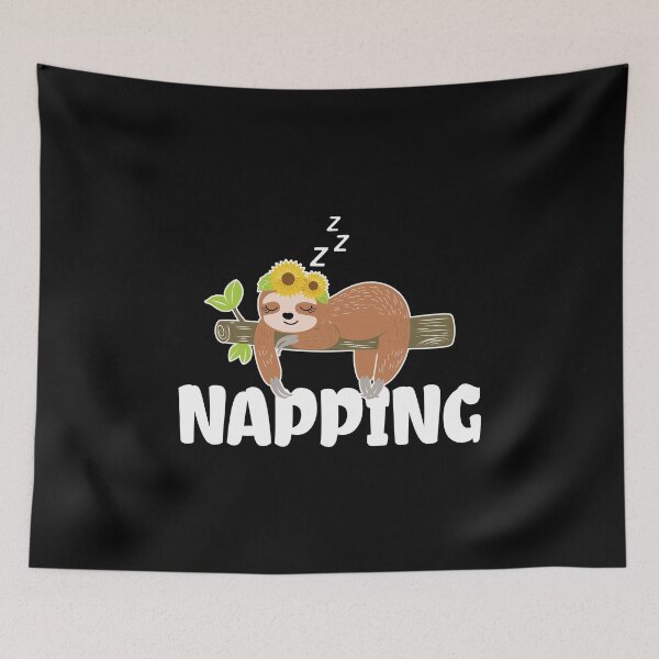 Item preview, National Napping Day Sleep Sloth Design, Funny Sunflower Sloth Animals Gifts designed and sold by PrintOfi.