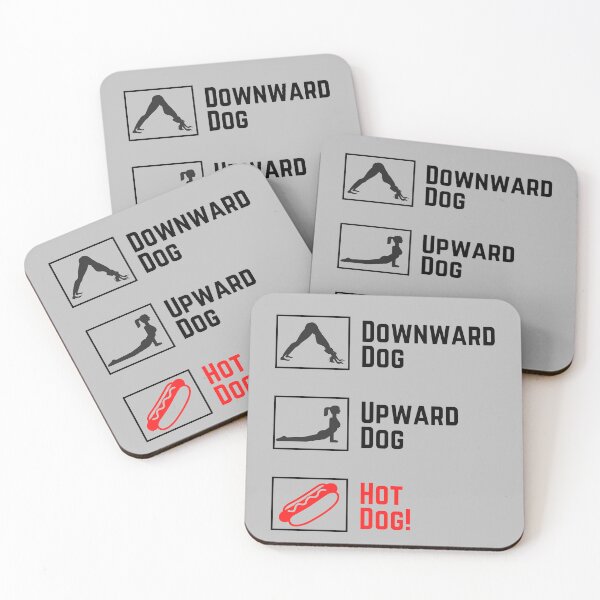 Item preview, Funny Yoga - Upward Dog, Downward Dog, Hot Dog! designed and sold by charqui.