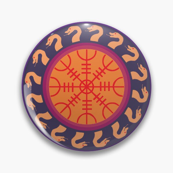 Item preview, Colourful circle with Viking designs designed and sold by KoandZo.