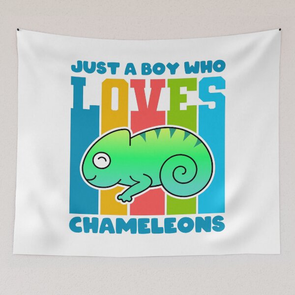 Item preview, Just A Boy Who Loves Chameleons designed and sold by TashaVector.