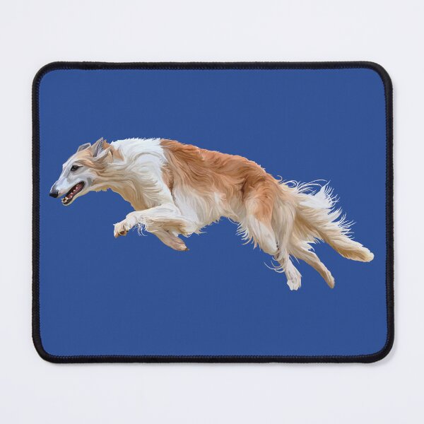 Item preview, Running White and Tan Borzoi Dog designed and sold by Deborah Camp.