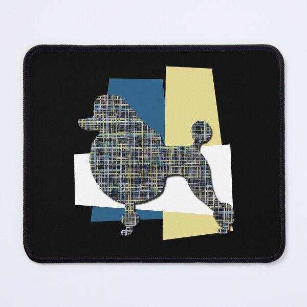 Item preview, Tricolour Poodle Grid Dog Silhouette designed and sold by AMSonArt.