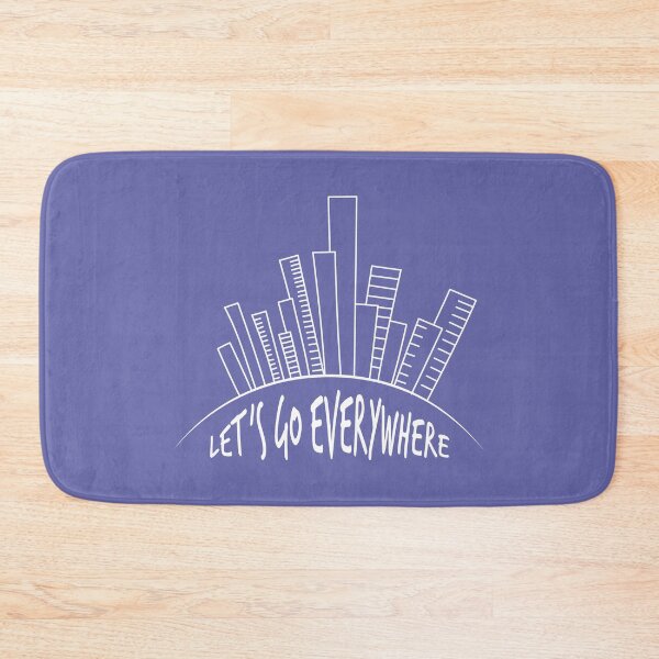 Item preview, Let's go everywhere. City white line drawing designed and sold by evk-art.