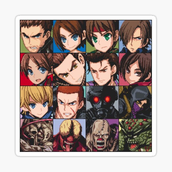 Artikel-Vorschau von Resident Evil Pixel Art Collection, designt und verkauft von AlleenasPixels.