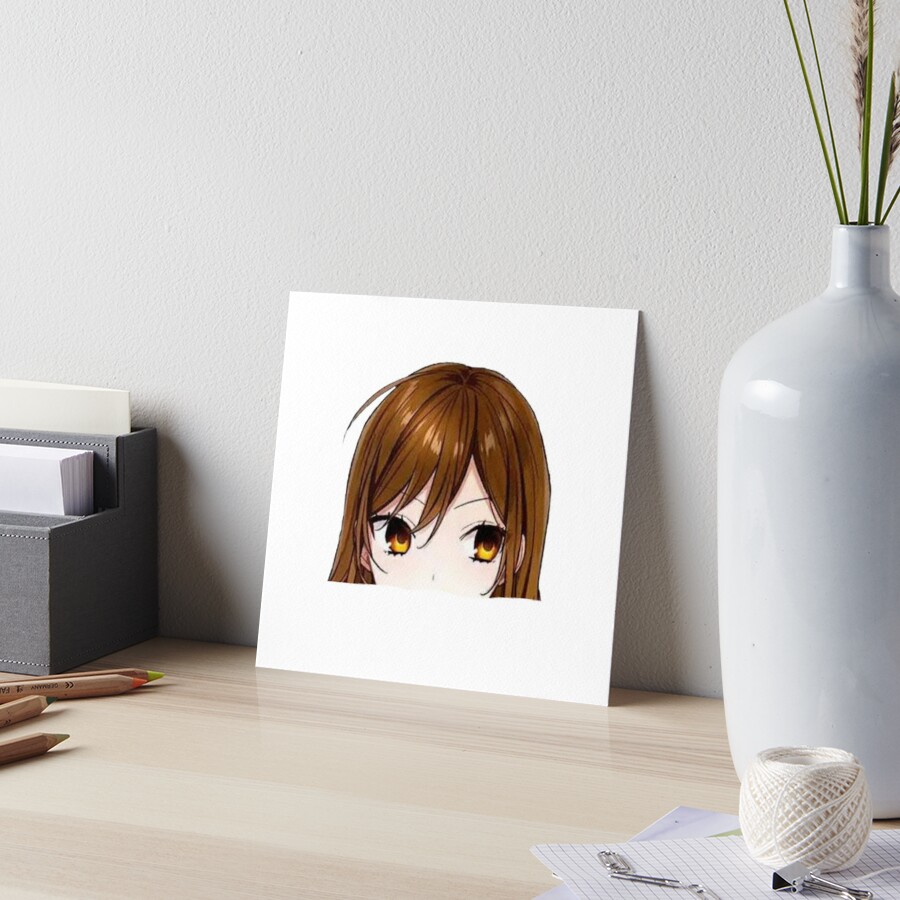 Izumi miyamura peeker Art Board Print for Sale by Mr Sticker