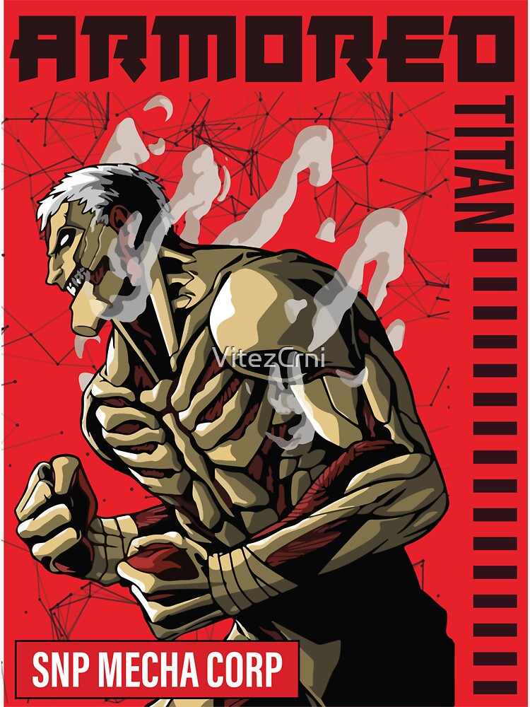 "Attack On Titan! Armored Titan" Sticker for Sale by VitezCrni Redbubble