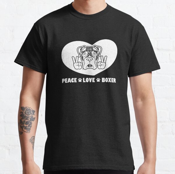 Item preview, Peace Love Boxer dog  designed and sold by َART LOVERS ★★★★★.