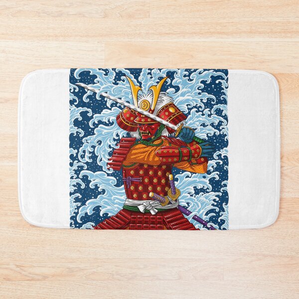 Item preview, Samurai battling under the wave designed and sold by albertocubatas.