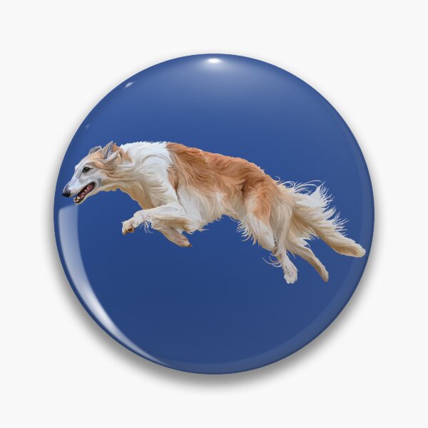 Item preview, Running White and Tan Borzoi Dog designed and sold by Deborah Camp.
