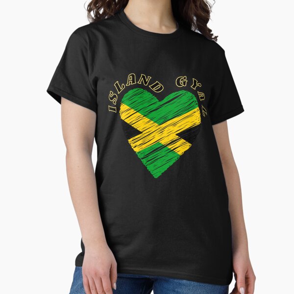 Aperçu de l'œuvre Île Gyal Jamaïque Coeur créée et vendue par SaintMari.