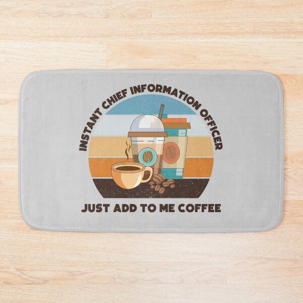 Item preview, Instant chief information officer just add to me coffee, dark text, funny coffee lovers chief information officer job , technology director designed and sold by SGS-.