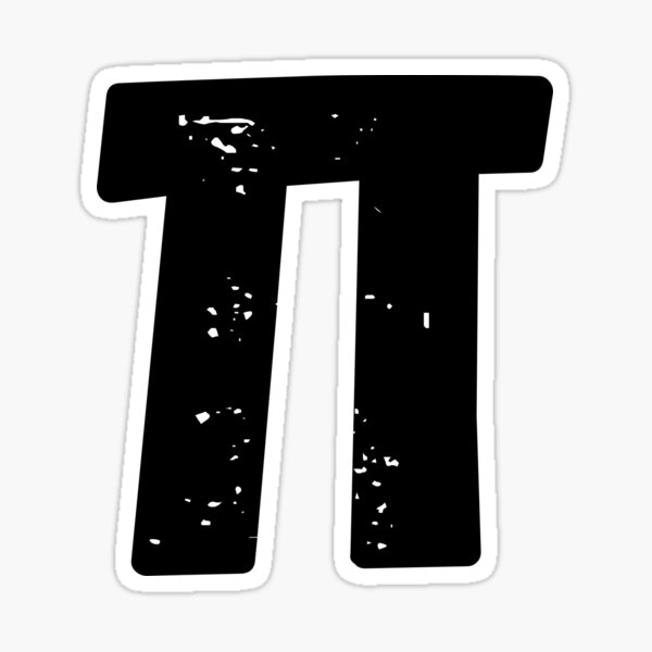 Symbole π, Constante d' Archimède, Joli Idée Cadeau Sticker