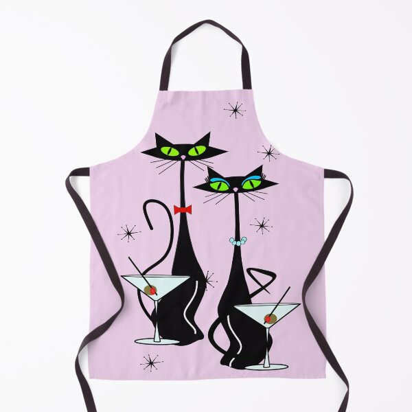 Item preview, MCM Atomic Cats Martini Time -Pink designed and sold by BossAtomic.