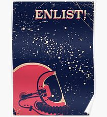 Gewinnen! Vintage Raumplakat Poster