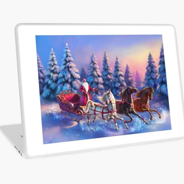 Happy New Year Three-Horses Laptop Skin