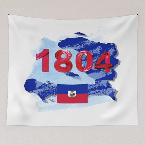 Item preview, Lakay Haiti Cherie 1804 Blue and Red flag design designed and sold by HaitiPouLaVi.
