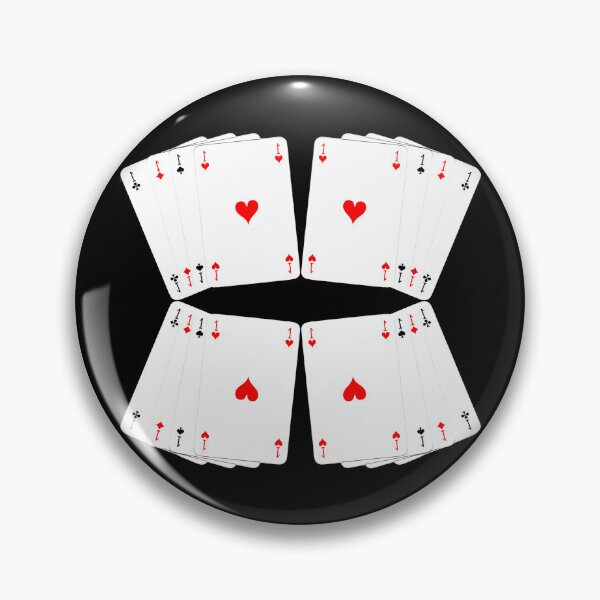 Item preview, Kaleidoscope of four aces with black and red colors designed and sold by Grégory DUBUS.