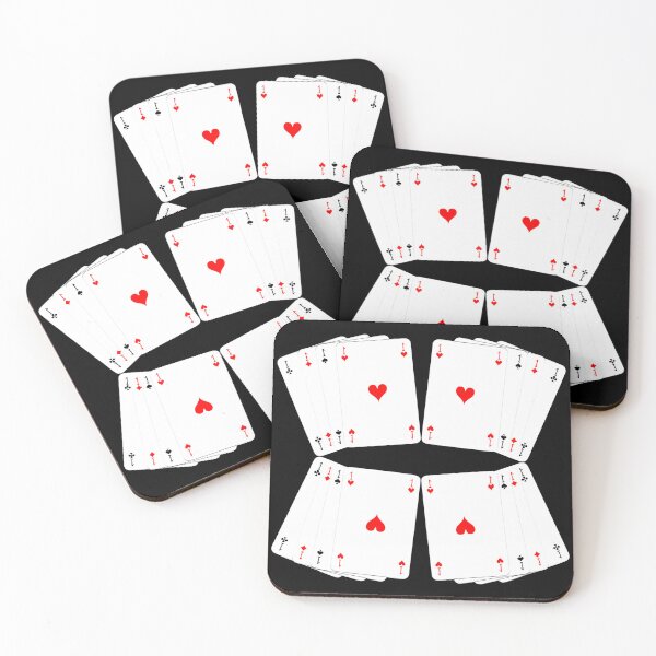 Item preview, Kaleidoscope of four aces with black and red colors designed and sold by Grégory DUBUS.