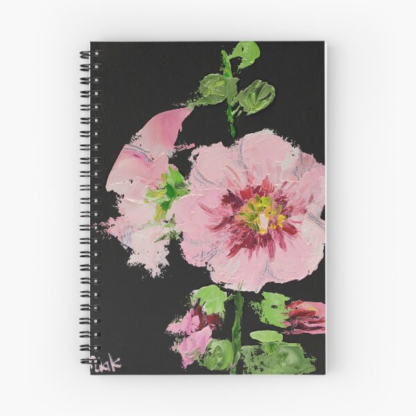 Item preview, Pink Mallow Flower Oil Painting Print designed and sold by NatalyMak.