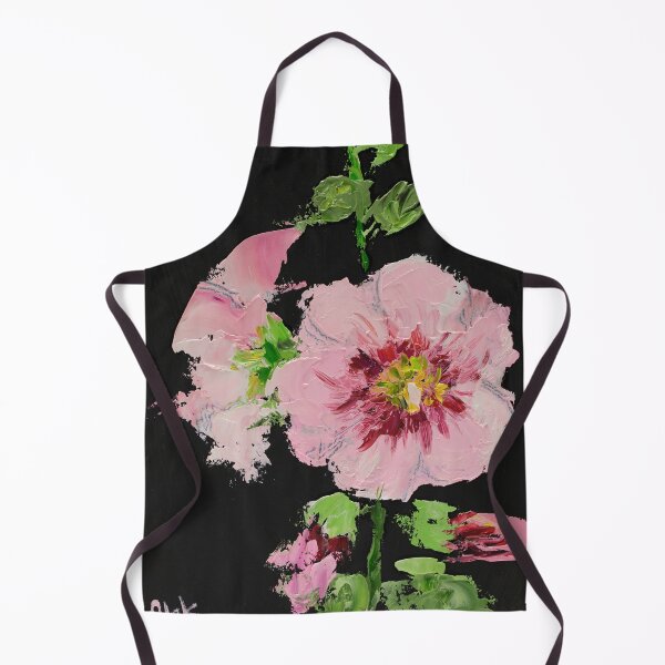 Item preview, Pink Mallow Flower Oil Painting Print designed and sold by NatalyMak.