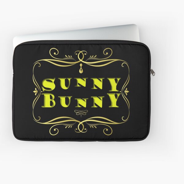 Sunny Bunny lettering Laptop Sleeve