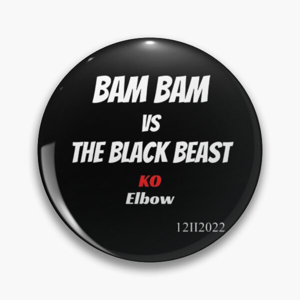 Item preview, mma Bam Bam The Black Beast Elbow designed and sold by czavonarola.